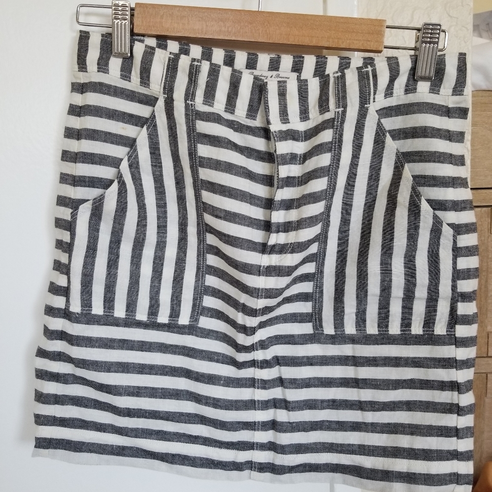 Madwell strip skirt